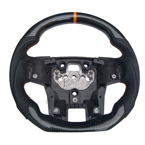 Volante Deportivo Todoterreno LED Personalizado para Ford Ranger Everest 2016-2020, Mejora con Fibra <span class=keywords><strong>de</strong></span> Carbono y Cuero Perforado - Product Image 1