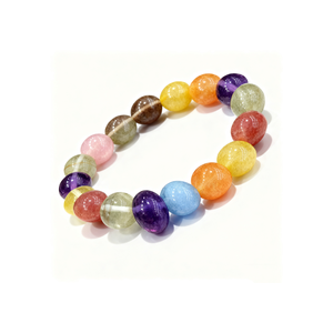 สร้อยข้อมือคริสต์มาสรูปนางฟ้าประดับอเมทิสต์หลากสีสัน งานฝีมือคริสตัลสุดหรู พร้อมเทคนิคการแกะสลักลูกบอลขัดเงา - Product Image 6