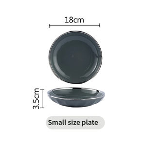 <span class=keywords><strong>Service</strong></span> de vaisselle en <span class=keywords><strong>porcelaine</strong></span> <span class=keywords><strong>vintage</strong></span> à glaçure mouchetée, best-seller, pour restaurant, assiettes à dîner en céramique, passe au lave-vaisselle - Product Image 5