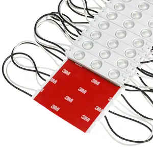 Módulo de led ac 110v 220v, luz vermelha de alta tensão, smd 2835 3 led, módulo com lente para a arte de sinal de carta