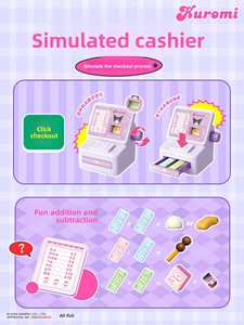 Giocattolo in Vetro Giapponese Kuromi per Bambine 7-12 Anni, Modello in Miniatura di Negozio con Animali per Giochi di Ruolo - Product Image 5