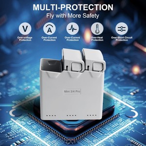 แท่นชาร์จสามช่องสำหรับ Mini 5 Pro 4 Pro 3 Pro Mini 3 กำลังไฟ 36 วัตต์ ชาร์จแบตเตอรี่สามก้อนแบบพกพา ฮับชาร์จสองทาง CB-S - Product Image 6