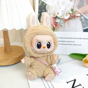 Labubu V1/V2/V3 Stofftier 15/17cm Vinyl Cartoon Puppe Zubehör mit Kamera dekorativen Wasserkocher - Product Image 6