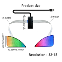 Control de aplicaciones ojos móviles luces de coche pantalla LED programable guiño ojos de diablo luz RGB pantalla Ojo de Ángel faro LED para coche