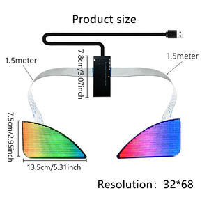앱 제어 움직이는 눈 자동차 조명 <span class=keywords><strong>led</strong></span> 화면 프로그래밍 가능 윙킹 악마 눈 빛 rgb 디스플레이 천사 눈 <span class=keywords><strong>led</strong></span> 자동차 헤드 라이트 - Product Image 6