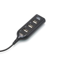 Nouveau Hub USB 2.0 à 4 Ports Fin et Rapide avec Câble pour Ordinateur Portable PC Vente en Gros Noir/Blanc