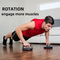Barres parallèles portables avec poignées rotatives, poignées ergonomiques, surface texturée pour la musculation à domicile