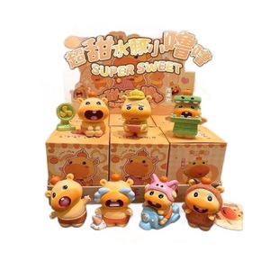 Figurine en résine Capybara Little Lulu, boîte mystère, jouet tendance, décoration de voiture sur le thème du capybara, poupée, cadeau festif, ornement créatif - Product Image 5