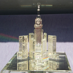 Mini Makkah torre de reloj de cristal de mezquita Kabba edificio de cristal modelos JB057 - Product Image 4