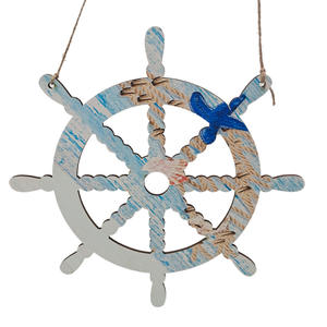 Ocean Style Home Decoration Holz Chip Boot Sämlinge Boot Hügel Segel geformt dekorativen Anhänger - Product Image 2