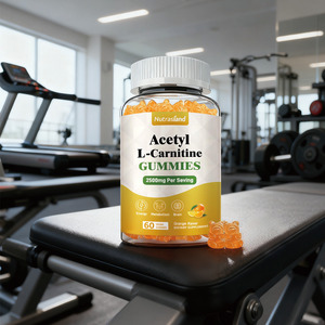 Nahrungsergänzungsmittel <span class=keywords><strong>Acetyl</strong></span>-<span class=keywords><strong>L</strong></span>-Carnitin Erwachsenen-Gummis für Energie und Gehirnfunktion Natürlich 60 Stück Orangengeschmack - Product Image 3