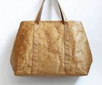 Sacs en papier kraft lavables avec poignées, style luxe, polyvalents, pour le shopping, les cadeaux, l'emballage alimentaire, en matériaux recyclés, vente en gros