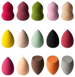 Natural Foundation <b>Makeup</b> Sponge Latex Free Beauty Egg Black Portable Wholesale Teardrop Beauty Sponge - Product Image 3