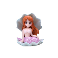 Figurine de princesse sirène en PVC, objet de collection, décoration de bureau, décoration de gâteau, cadeau pour filles de 14 ans et plus, vente en gros