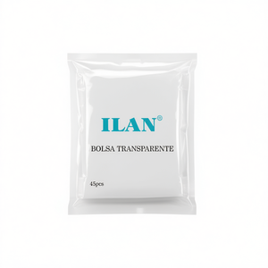 Sacchetto di plastica trasparente Ilan 8x20 cm per imballaggio e conservazione 45 pz - Product Image 1