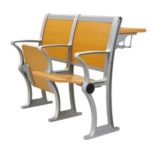 Sillas en Fila Jiarunde C-601 de Madera Maciza con Patas de Aleación de Aluminio para Salón de Conferencias, Aula, Capacitación, Auditorio - Product Image 1