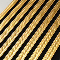 Panneaux muraux acoustiques décoratifs modernes en MDF avec bandes décoratives de luxe en PS