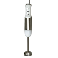Mixeur plongeant SENFE 400W avec commandes à bouton-poussoir, capacité de 0,3 à 0,5 L, boîtier en plastique, 2 vitesses, fonction de broyage pour usage domestique