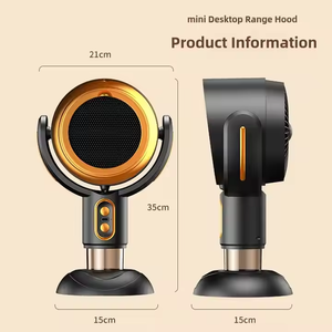 เครื่องดูดควันแบบตั้งโต๊ะขนาดเล็ก ดูดควันแรง สำหรับหม้อไฟ บาร์บีคิว แคมป์ปิ้ง พัดลม 2 ระดับ  แบบอัจฉริยะ ชาร์จไฟได้ พกพาสะดวก - Product Image 5