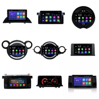 Cadre d'autoradio Android pour BMW X1 E83, autoradio Android 10 pouces, accessoires vidéo GPS, câbles, kit de montage sur tableau de bord pour navigation automobile