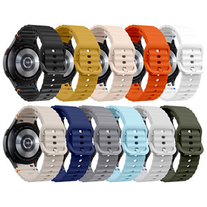 Tschick สายซิลิโคนแท้สำหรับ <span class=keywords><strong>Samsung</strong></span> <span class=keywords><strong>Watch</strong></span> 7 6 <span class=keywords><strong>5</strong></span> <span class=keywords><strong>Pro</strong></span> 44mm <span class=keywords><strong>40mm</strong></span> 45mm FE สร้อยข้อมือกีฬาสำหรับ Galaxy <span class=keywords><strong>WATCH</strong></span> 6สายคลาสสิก - Product Image 2