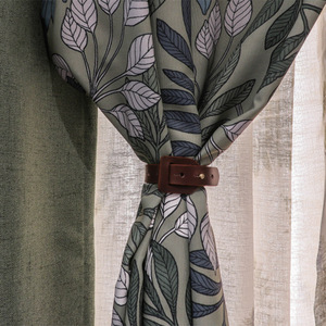 In stock PU leather curtain tiebacks and cords, home curtain ties, curtain <b>ropes</b>, simple curtain straps and curtain buckles - Product Image 3
