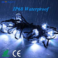 Luces LED Inteligentes Beamy RGB a Prueba de Agua para Exteriores, Luces de Punto para Aleros, Iluminación de Techos, Decoraciones Navideñas