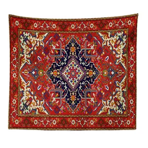 Kustom Mandala Bohemian Boho Hippie kain selimut tenun poliester fase bulan dekorasi kamar tidur permadani gantung dinding