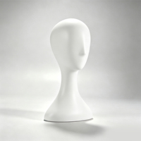 Desheng Tête de Mannequin Unisexe Adulte Sans Tête en Plastique Écologique à Petit Nez pour Présentation d'Accessoires Multifonctionnels (Chapeaux, Écharpes, Perruques)