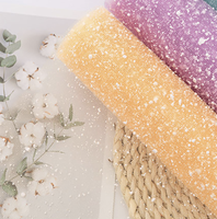 Papier de soie imprimé personnalisé imperméable de luxe de maille d'emballage de fleur de gaze de points de neige pour l'emballage de cadeau de bouquet de fleuriste