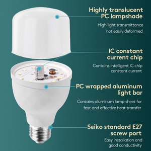 AKKOSTAR 50 <span class=keywords><strong>W</strong></span> T BULB <span class=keywords><strong>E27</strong></span> portalámparas 6500K AC 185-265V DOB DRIVER RA80 PF0.5 100LM/<span class=keywords><strong>W</strong></span> - Product Image 4