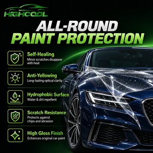 HIGHCOOL - Película Protectora de Pintura Transparente de TPU de 1.52*15m, Autoregenerable, Hidrofóbica, Brillante, para Protección de la Pintura Original del Vehículo - Product Image 1