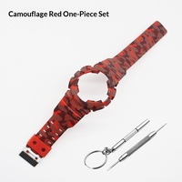 Bracelet de montre camouflage de remplacement pour GD100/GA110/GAX/GLX100 120, étui de protection tout-en-un en gel de silicone