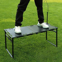 Mesa de Camping Plegable Moderna de Metal, Portátil, Compacta, Baja, para Exteriores, con Altura Ajustable, para Almacén, Camping y Cocina