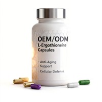 Capsules dures de L-ergothionéine, complément alimentaire EGT, fabrication OEM ODM, marque privée, fabricant GMP