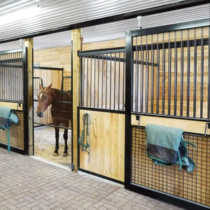Nuovo Design di lusso stile europeo stalla per cavalli 12 piedi al coperto altalena stalla stalla per cavalli stalle frontali stalle stalle - Product Image 4