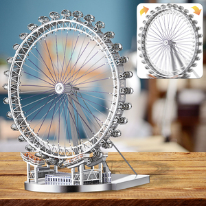 Piececool London Eye Puzzle 3D en métal DIY Modèle de grande roue Kit de construction de monument Cadeau moderne pour adultes et enfants - Product Image 4