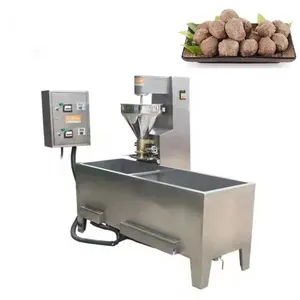 Küçük iş sığır domuz balık et topu pişirme kaynar Blanching ve pişirme makinesi için Meatball