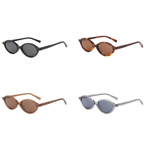 Gafas de Sol Ovaladas Negras de Lujo para Mujer 2026, Gafas de Sol Personalizadas con Protección UV para Hombre, Gafas de Sol de Acetato con Logotipo - Product Image 4