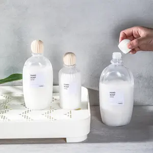 Garrafa de loção para apertar, frasco de hdpe transparente para shampoo com toque macio, para embalagens, gel de banho, 300ml/250ml/200ml