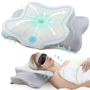 Elief-almohada ergonómica de espuma viscoelástica, almohada de cama de mariposa