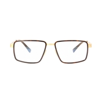 Gafas Ópticas Cuadradas de Montura Completa con Textura, Diseño Retro de Patillas Metálicas, Modernas, Unisex, para Uso Diario, Ligeras, de Lujo, para Negocios