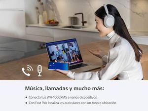 Auriculares Inalámbricos con Cancelación de Ruido, 30 Horas de Duración, Estilo Sobre la Oreja, Optimizados para Alexa y el Asistente de Google, Micrófono Integrado para Llamadas - Product Image 3