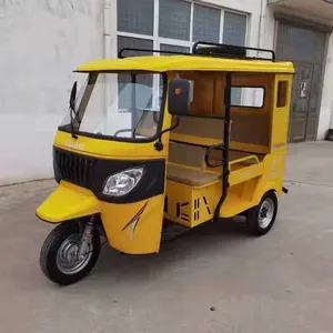 Il risciò automatico elettrico a 3 ruote parte il triciclo elettrico Tuk Tuk 3000W trasporta 4-6 passeggeri il triciclo keke