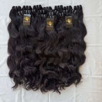 Cheveux ondulés bruts vierges indiens Raw Temple, fournisseur brésilien de cheveux humains bruts Deepwave, faisceaux de cheveux noirs naturels