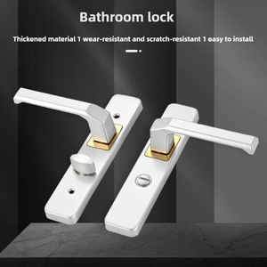 Cerradura para Puerta de Baño, Manija de Puerta para Baño, Manija de Aleación de Aluminio con Cerradura para Baño - Product Image 4