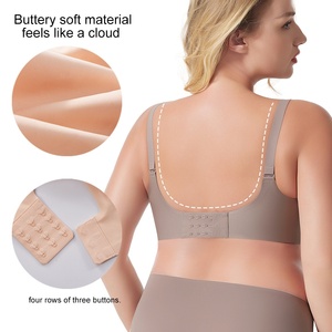 Sujetador Deportivo Sin Costuras con Logotipo Personalizado OEM, Sujetador Tipo Camiseta con Efecto Push-Up, Cobertura Total, Cuello en V, Cómodo para Mujer - Product Image 3
