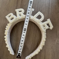 Diadema de Perlas Elegante y Lujosa para Novia, Velo de Tul, Accesorios para el Cabello de Novia, Joyería para Bodas, Diadema al por Mayor para Novias