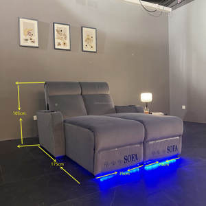 Le dossier électrique du banc de cinéma de style atmosphérique se relève pour faciliter la vision des films et le sommeil - Product Image 5