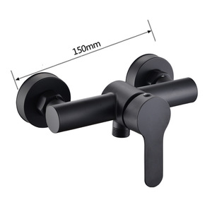 Robinet de douche mural en acier inoxydable Crane Crown 25 mm, monocommande, eau chaude et froide, pour salle de bain et baignoire - Product Image 3